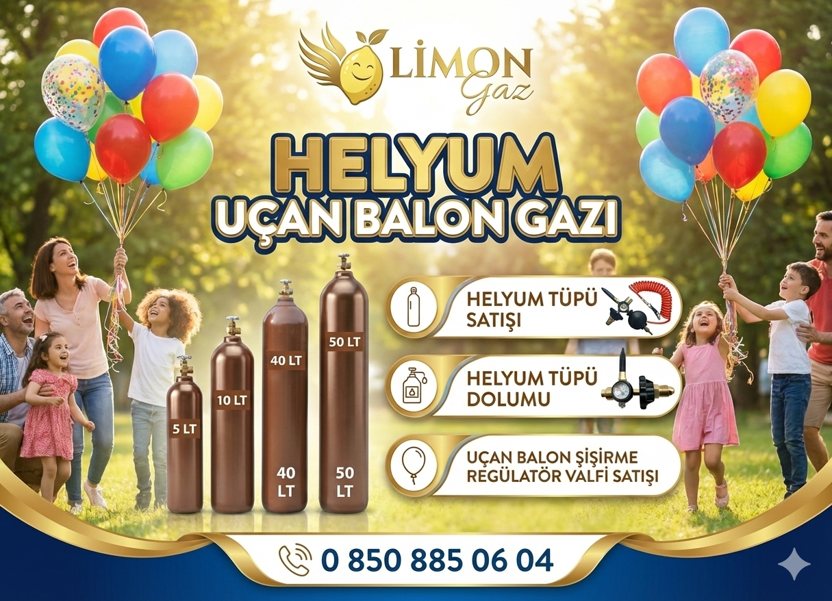 Helyum Tüpü & Gaz Dolumu | Uçan Balon Gazı Satışı