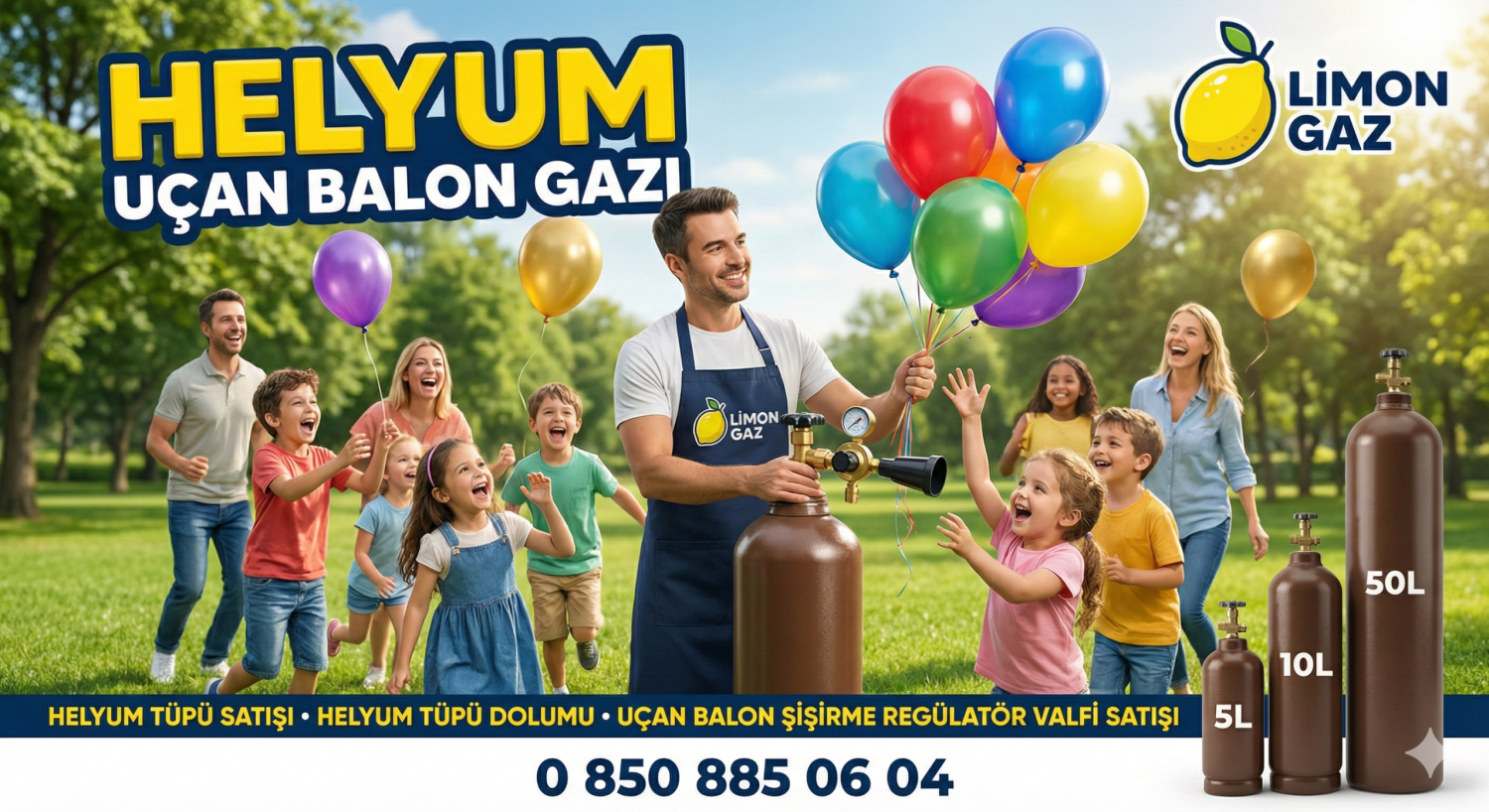 Helyum Tüpü & Gaz Dolumu | Uçan Balon Gazı Satışı